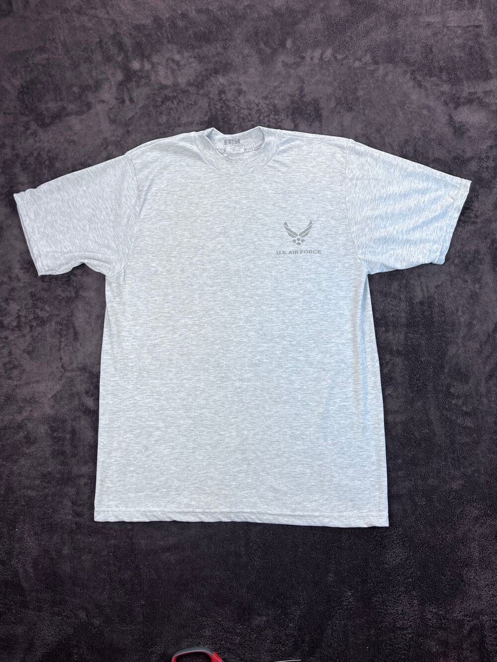 US Air Force PT Reflective Tee Medium Gray